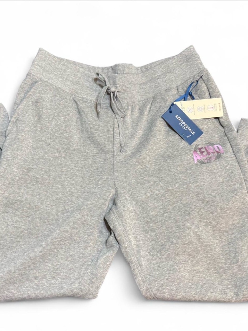 Aeropostale Light Gray Kids Drawstring Sweatpants